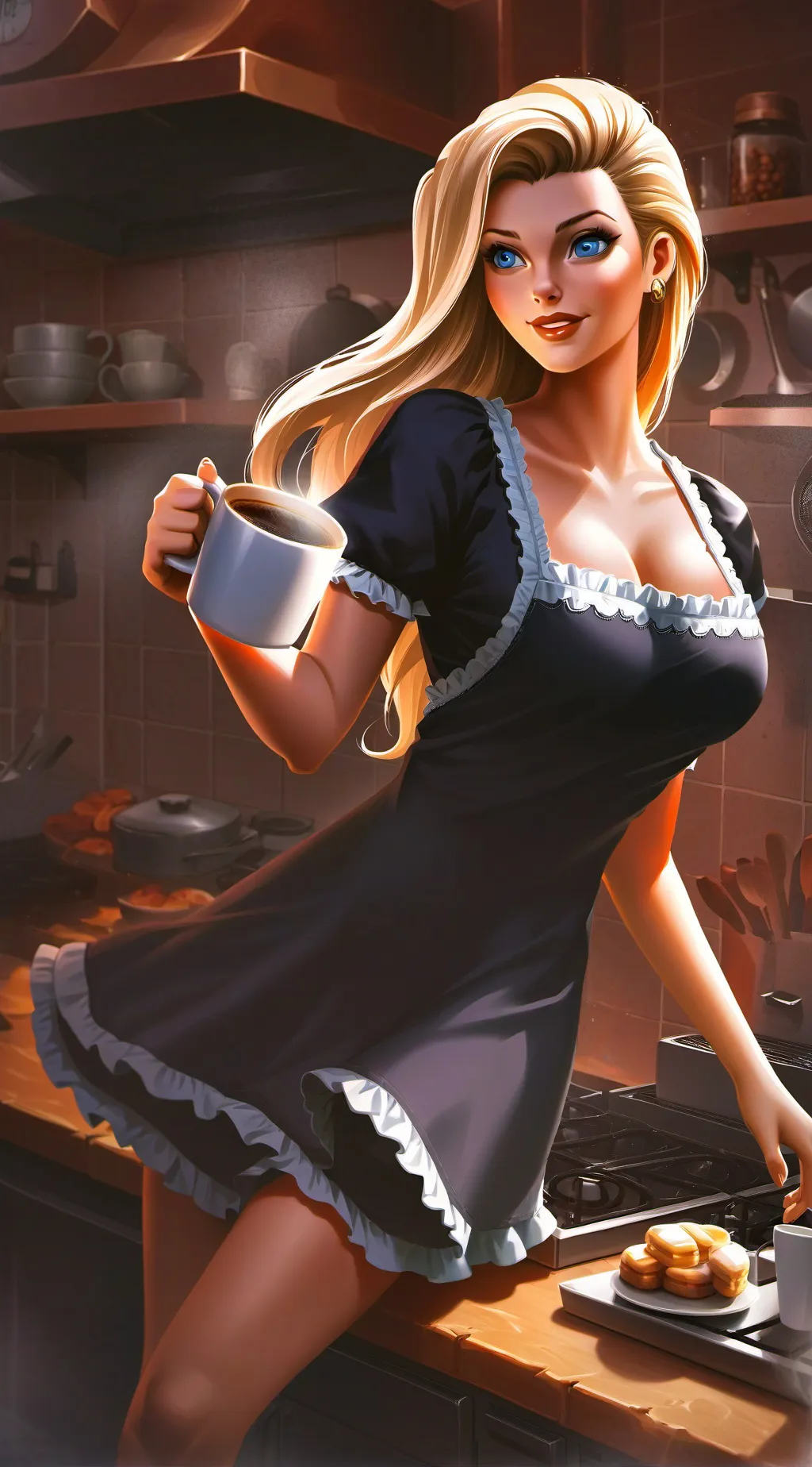 ai character: Tina background