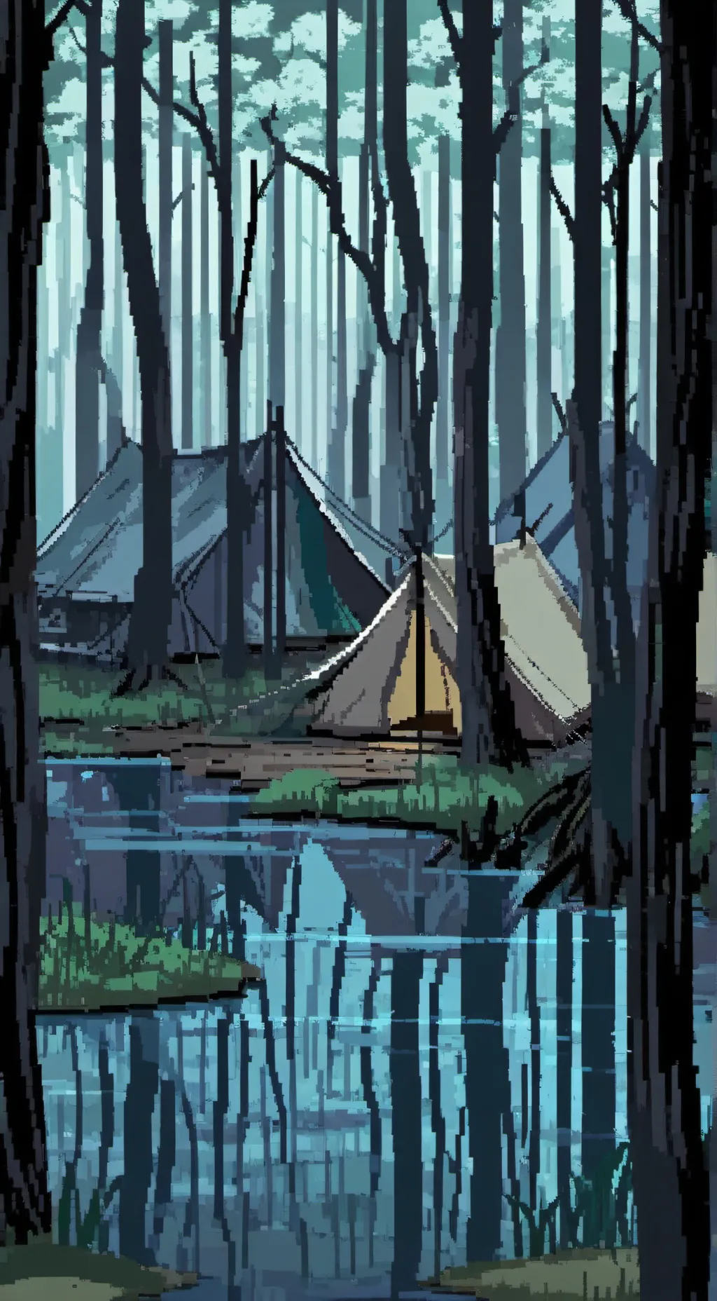 ai character: Ch Horror background