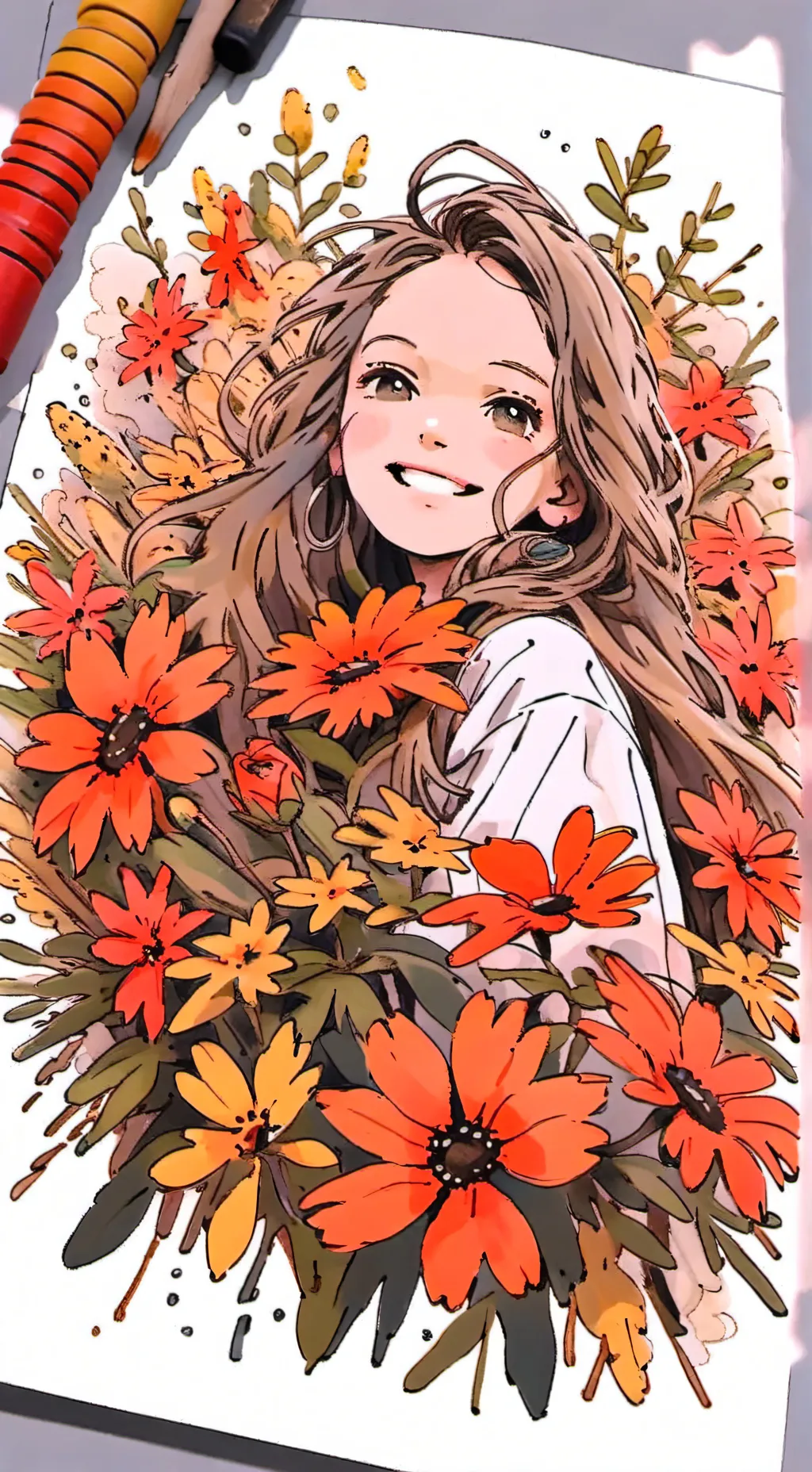 ai character: me with my friends background