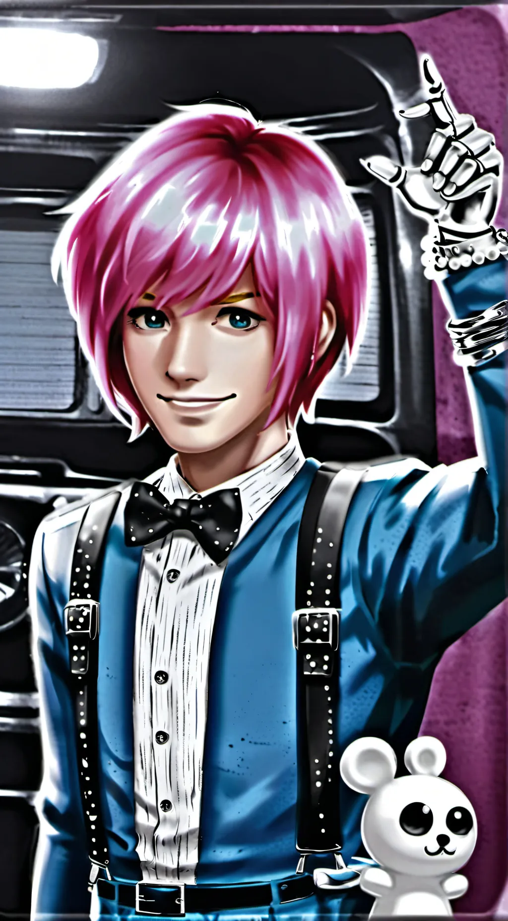 ai character: lazytown fnaf  background