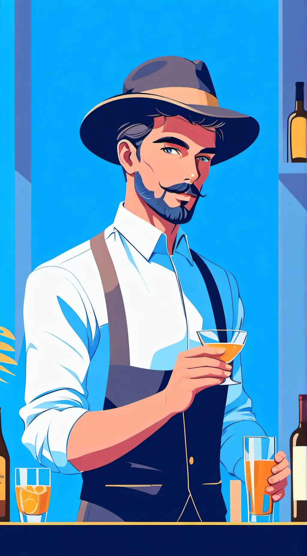 ai character: marketing plunder  background