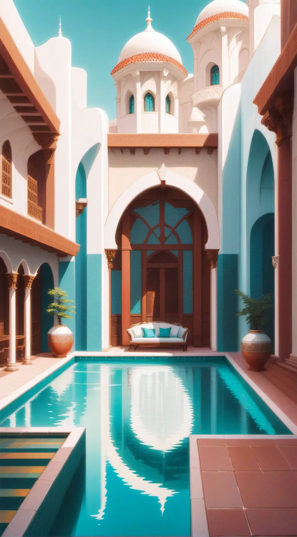 ai character: MHA PARTY (pool) background