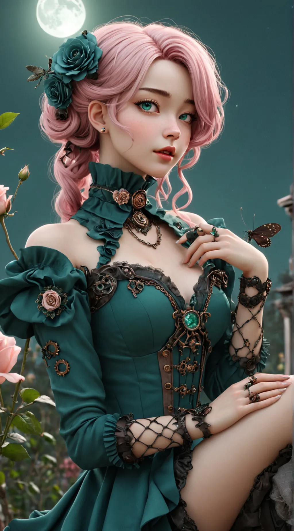 ai character: Elsa das Rosas background