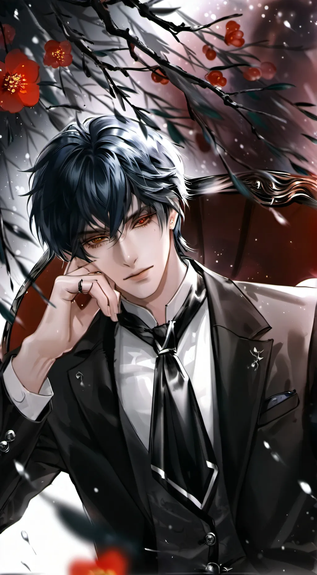 ai character: 悲螣 background