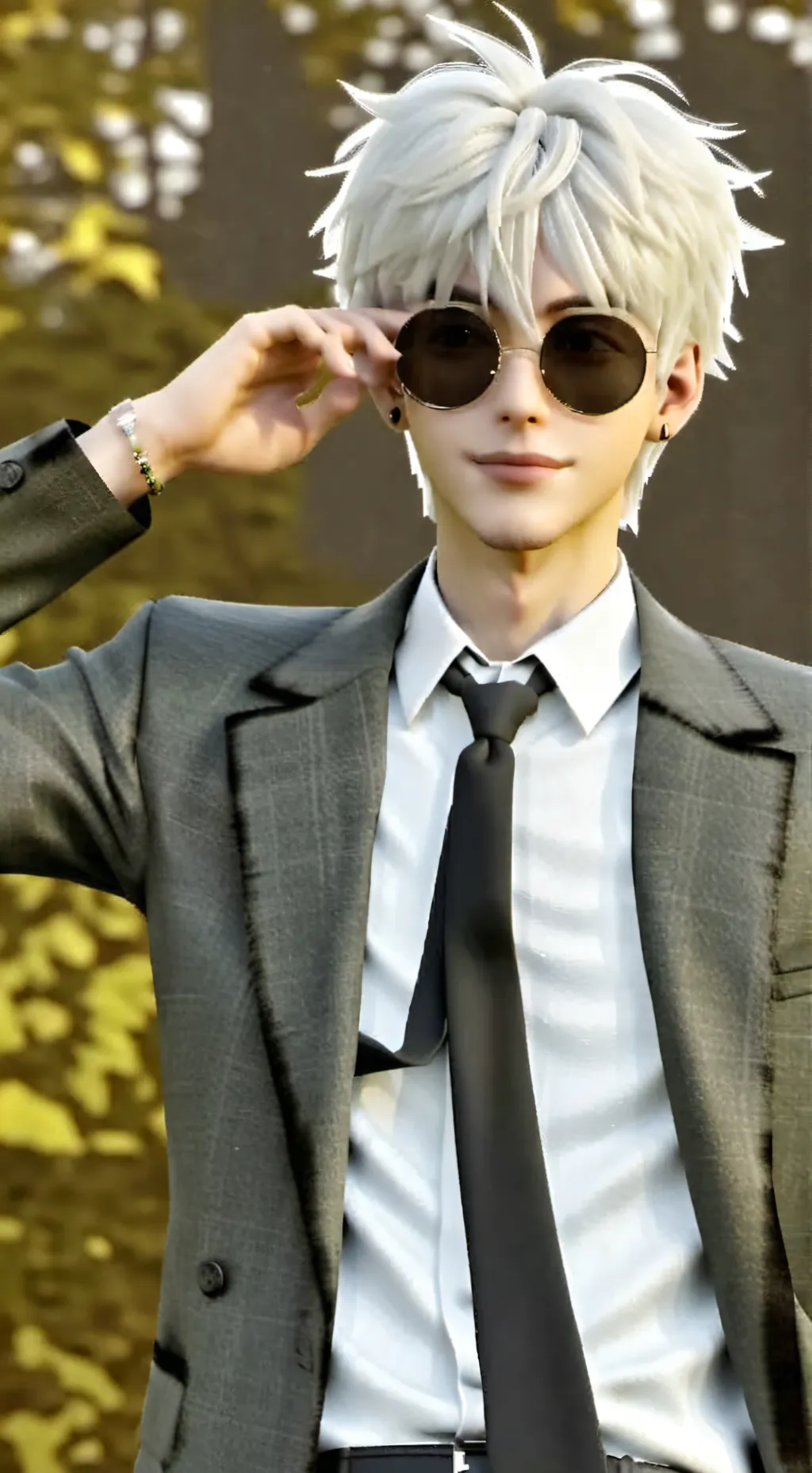 ai character: ♛𝔾𝕆𝕁𝕆♛ background