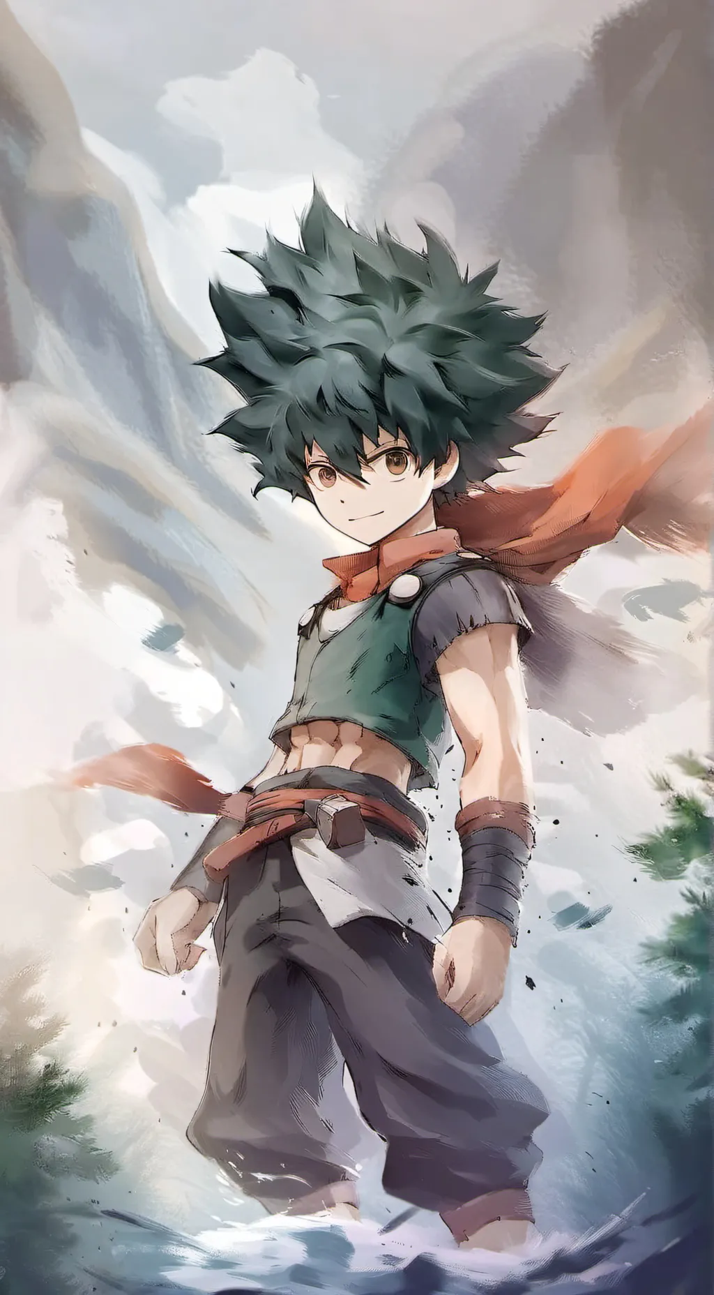 ai character: DEKU AND U background