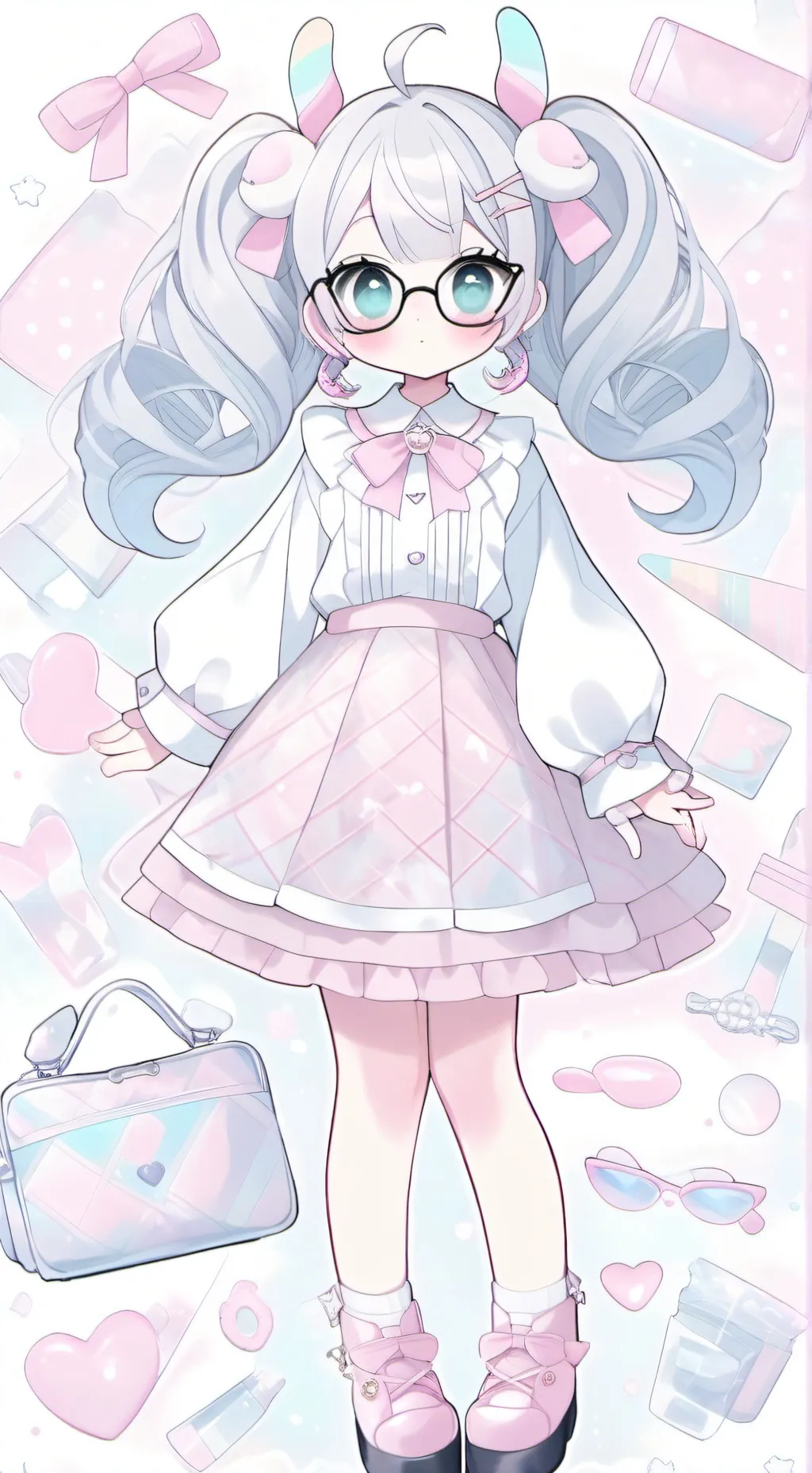 ai character: decora girly background
