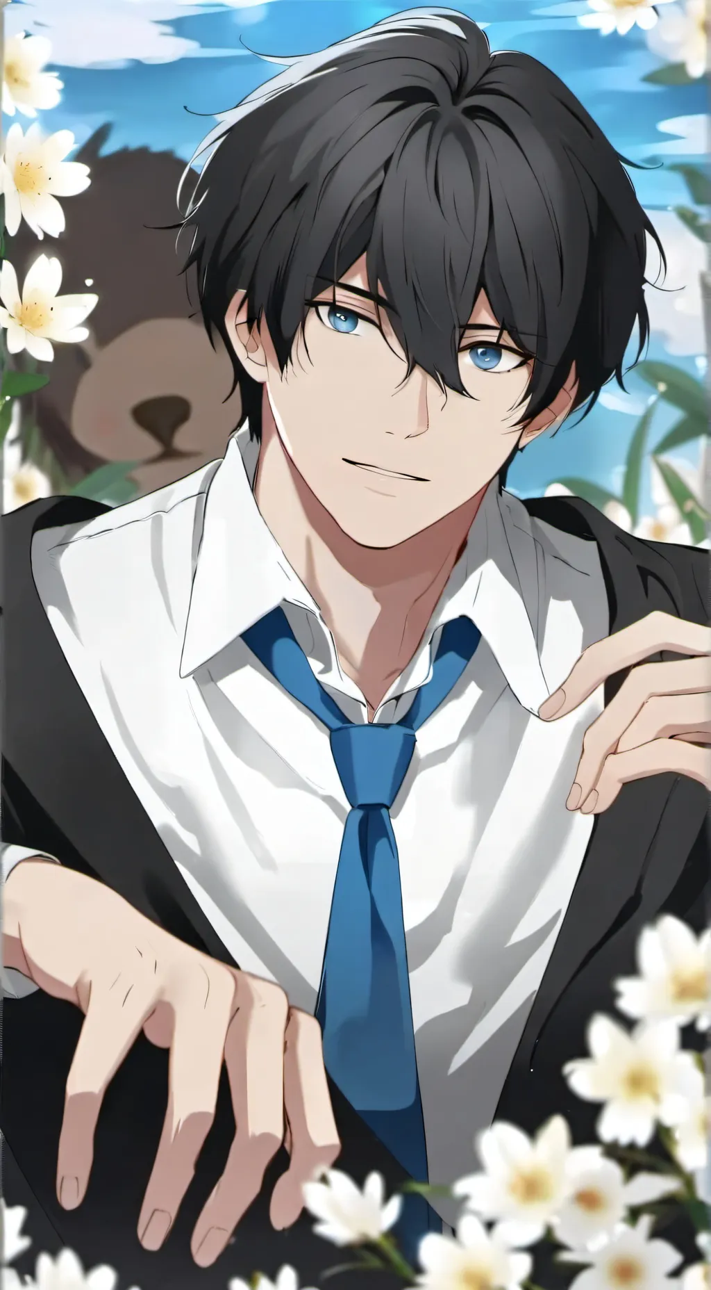 ai character: Zac  background