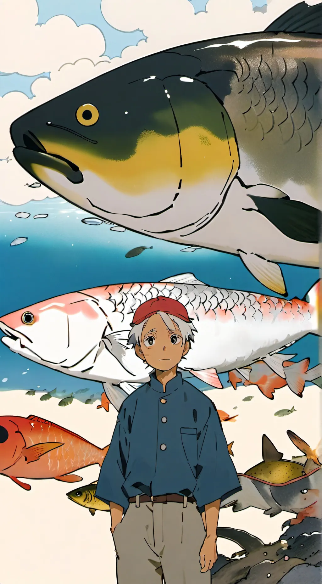 ai character: Fisch 🦈  background