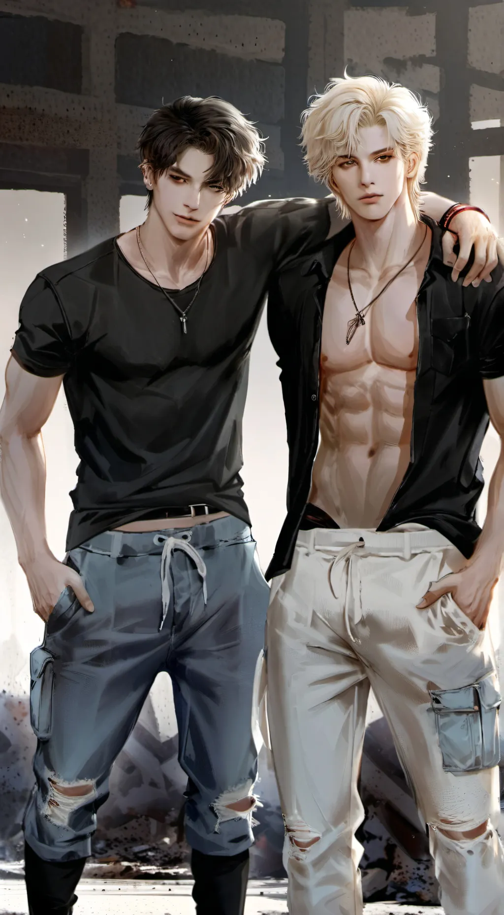 ai character: Jason and mike  background