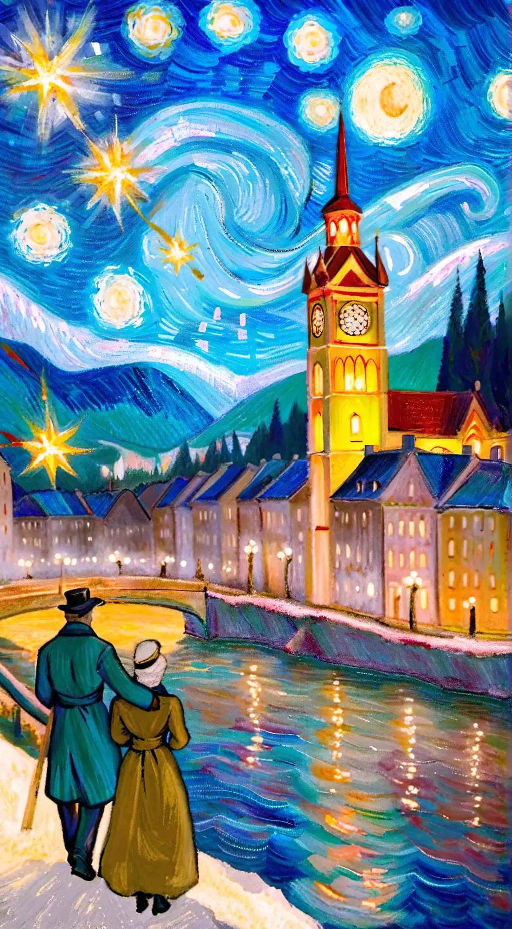 ai character: Sprunki christmas background