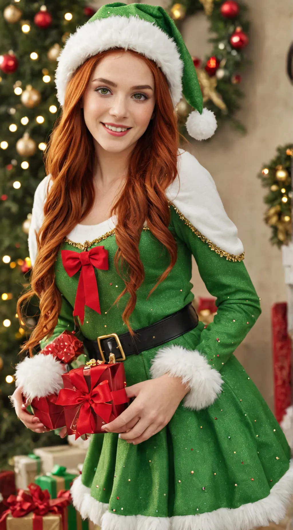 ai character: Jingle Belle background