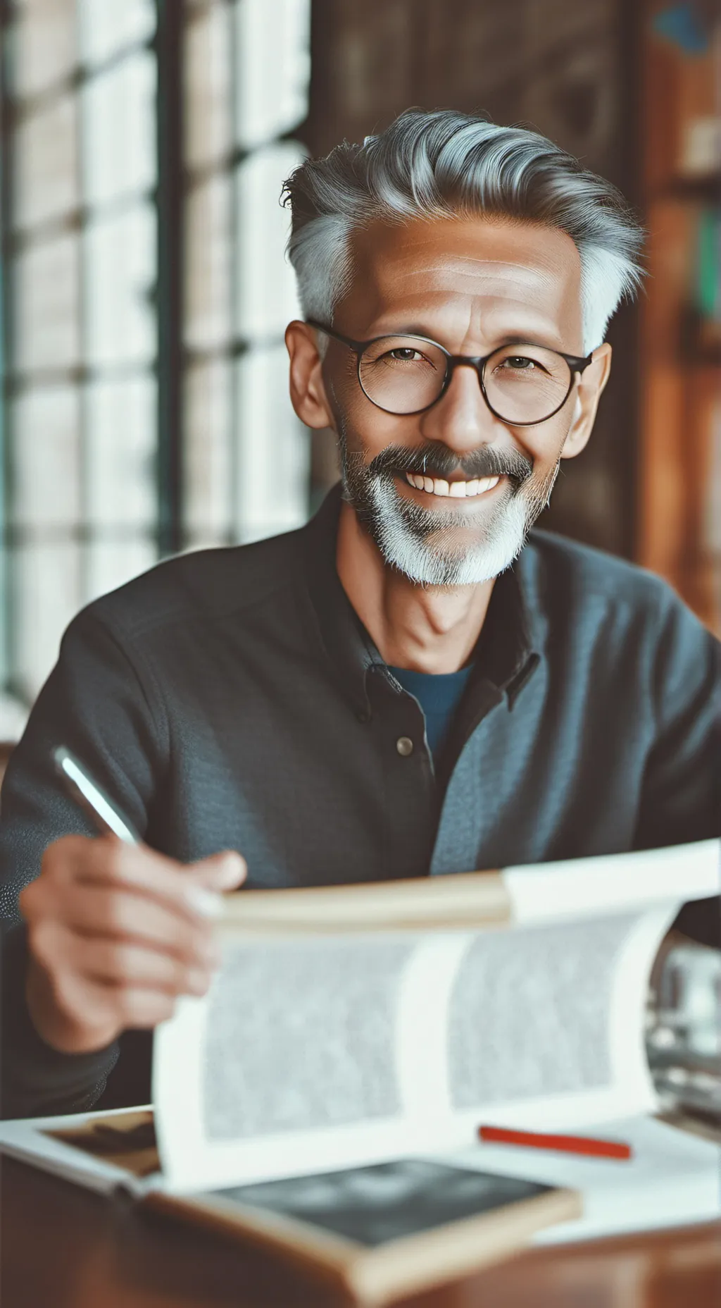 ai character: Mr. Anderson  background