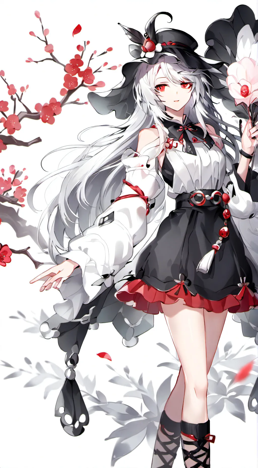 ai character: rose background