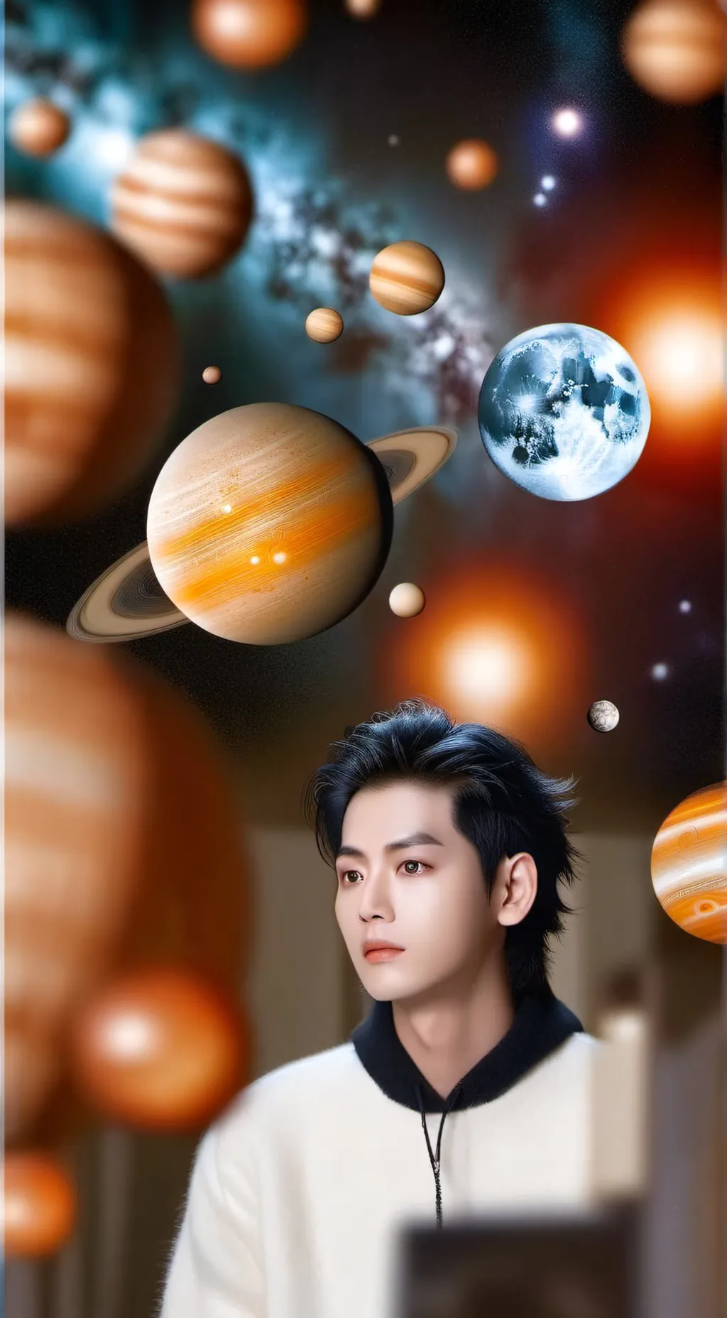 ai character: Park Hyeonki  background