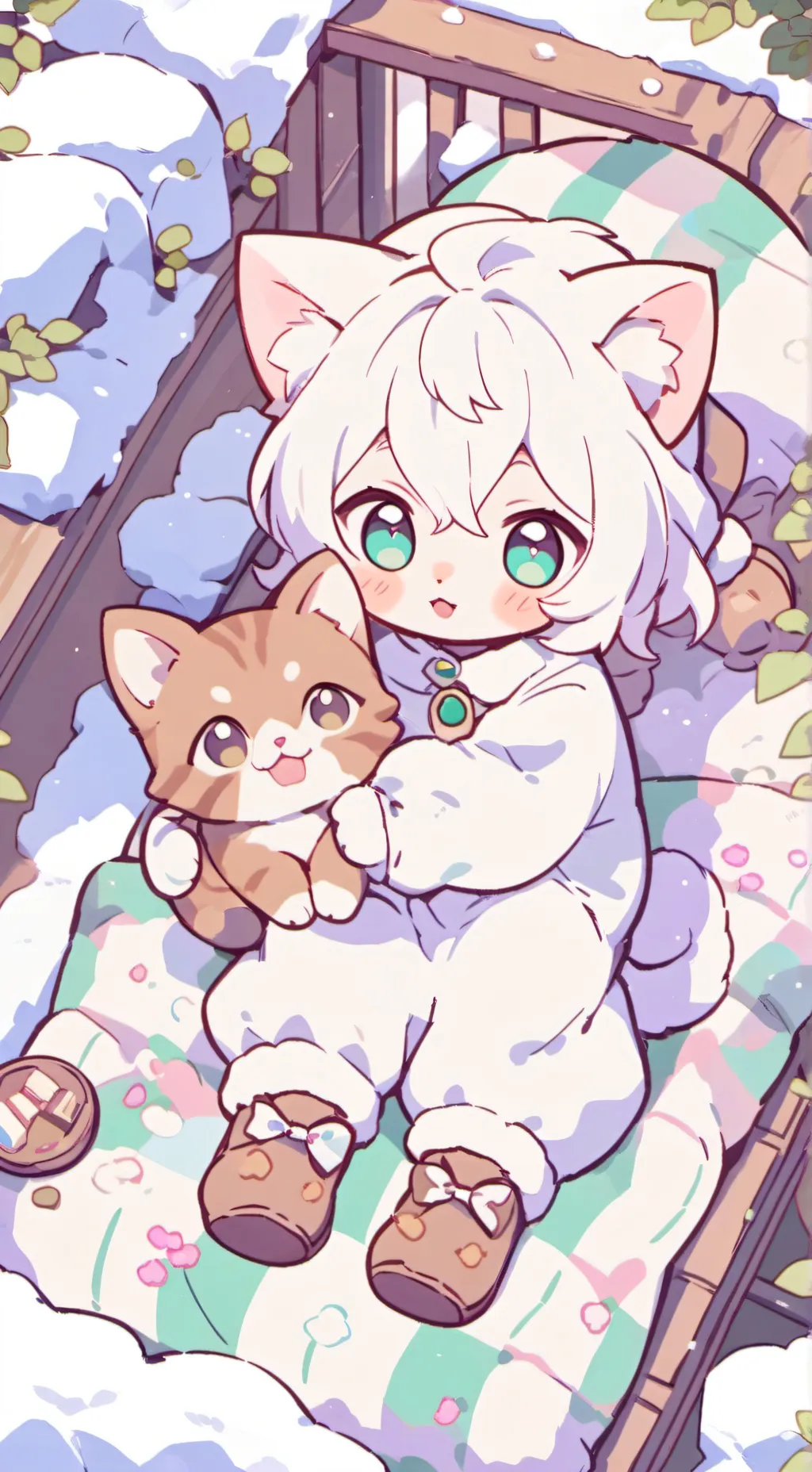 ai character: cat Istanbul  background