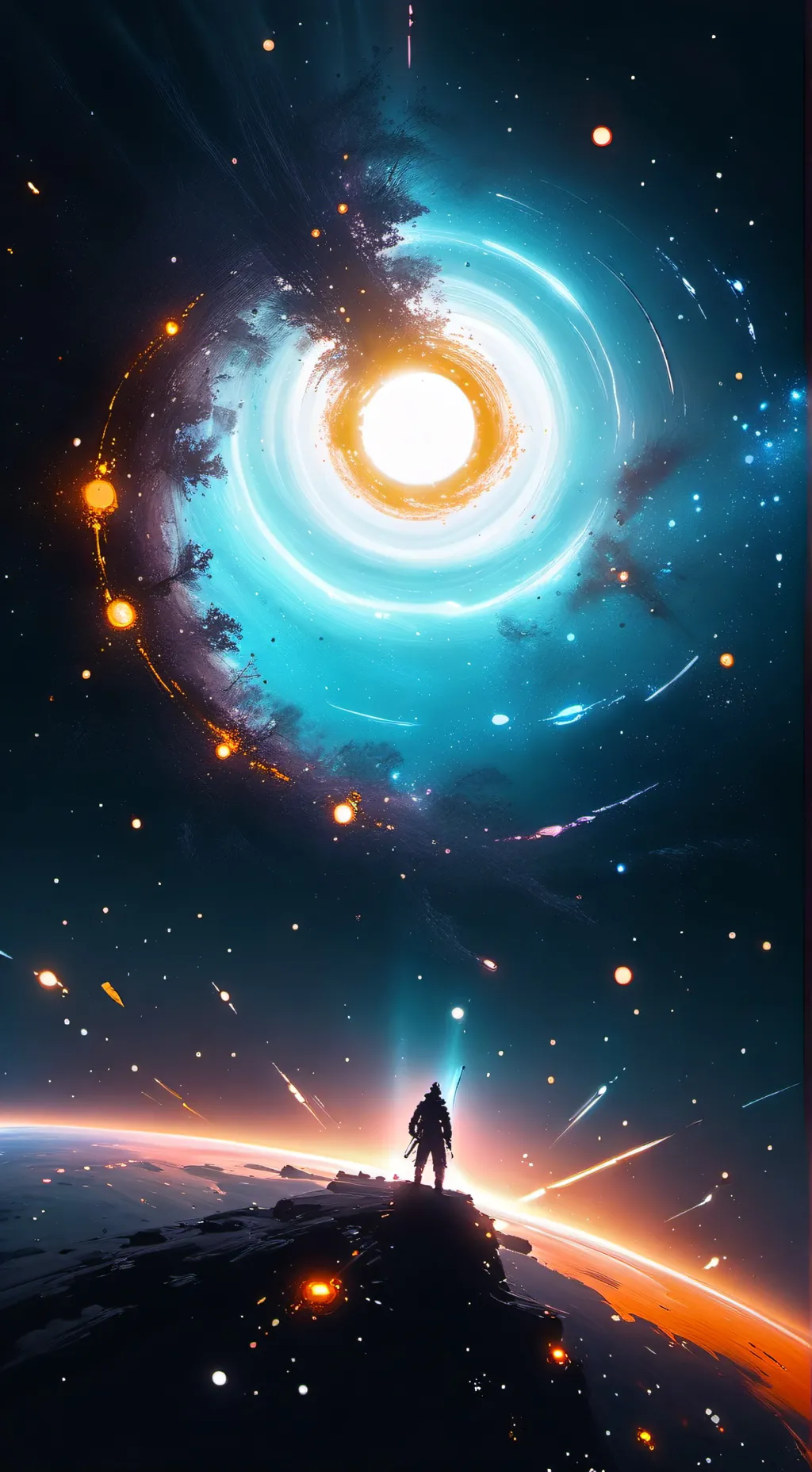 ai character: space background