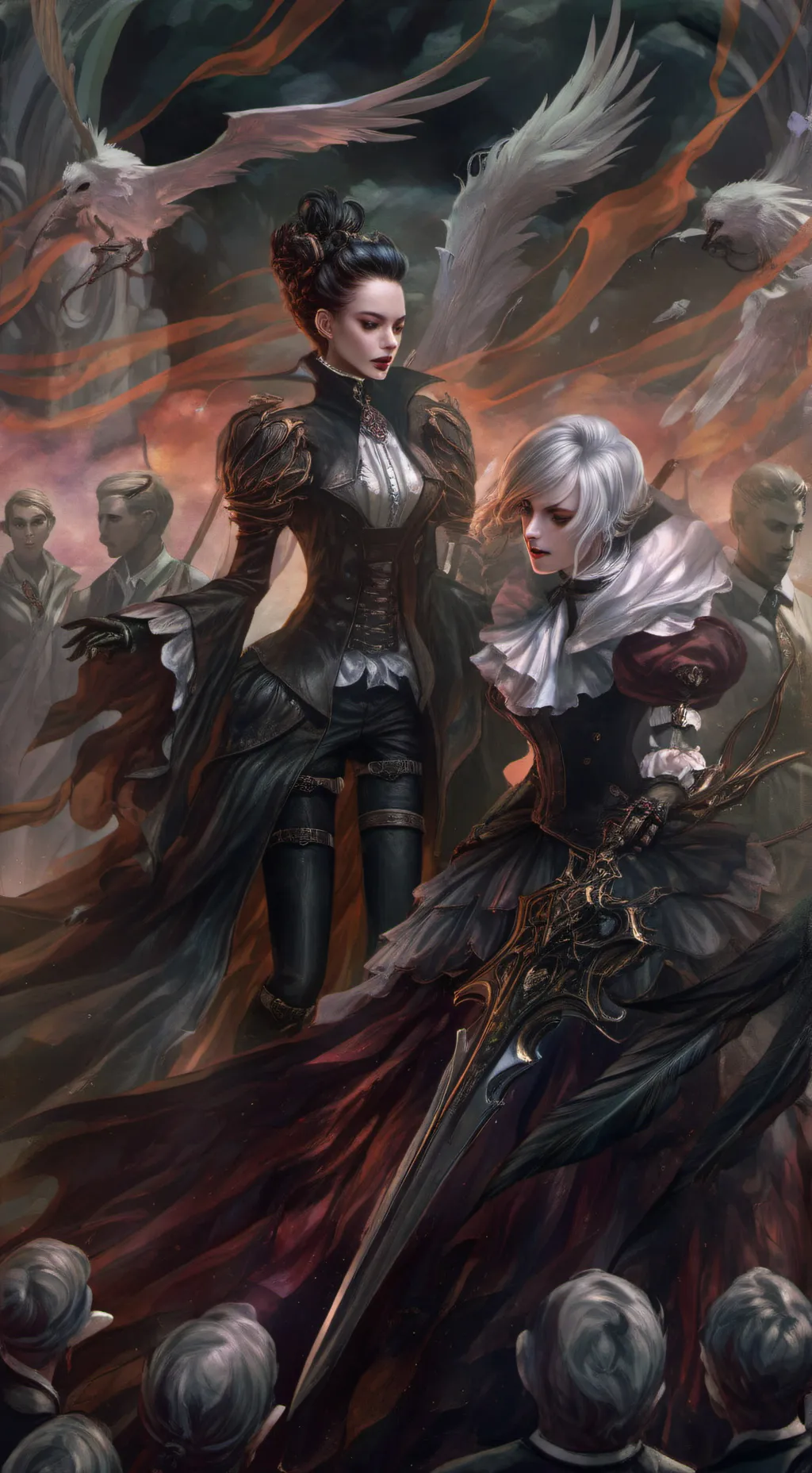 ai character: boss battle first background