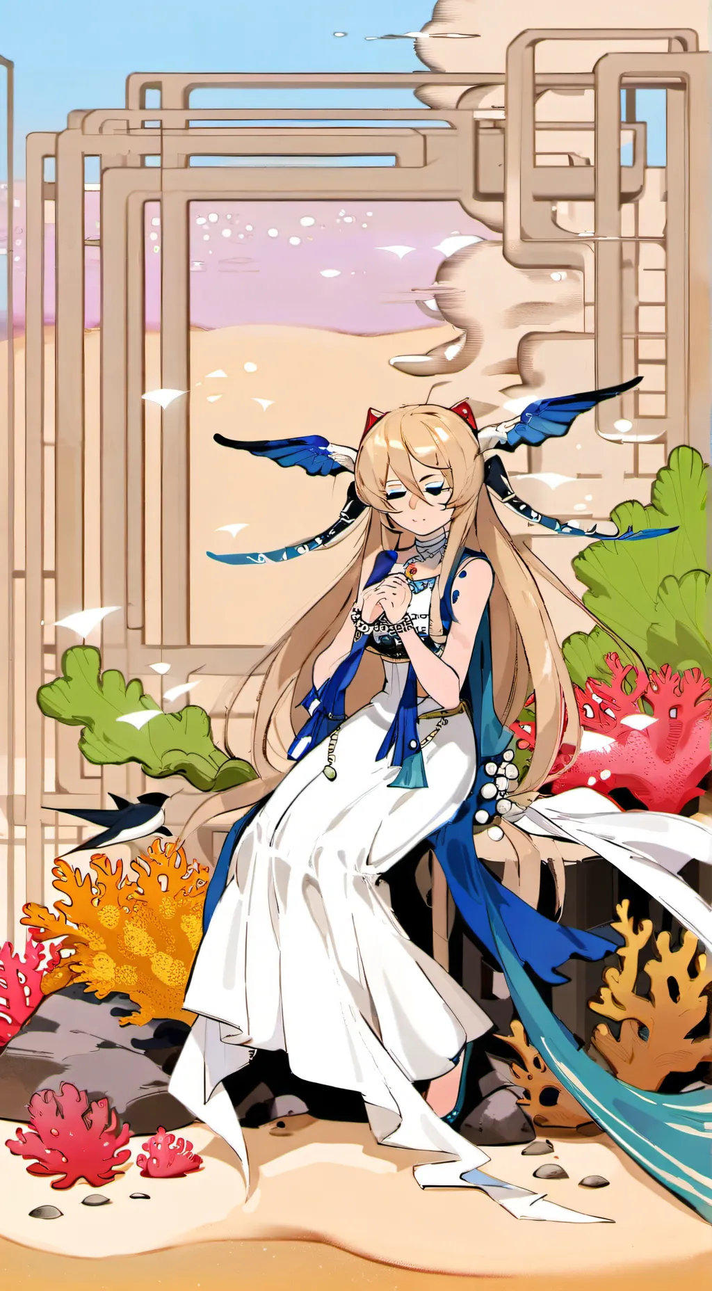 ai character: Baby zip background