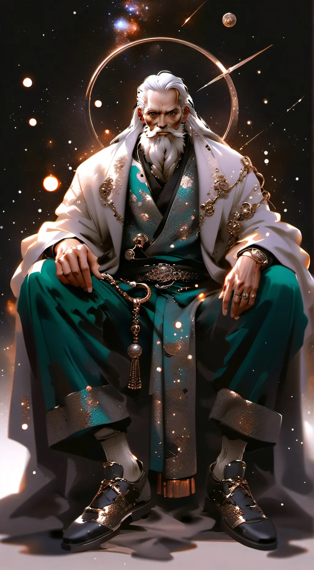 ai character: Suspicious Old Man background