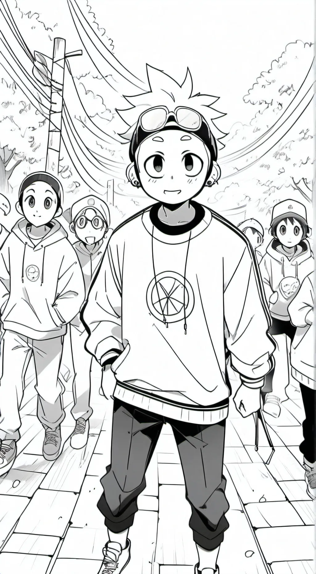 ai character: mha+sprunki background