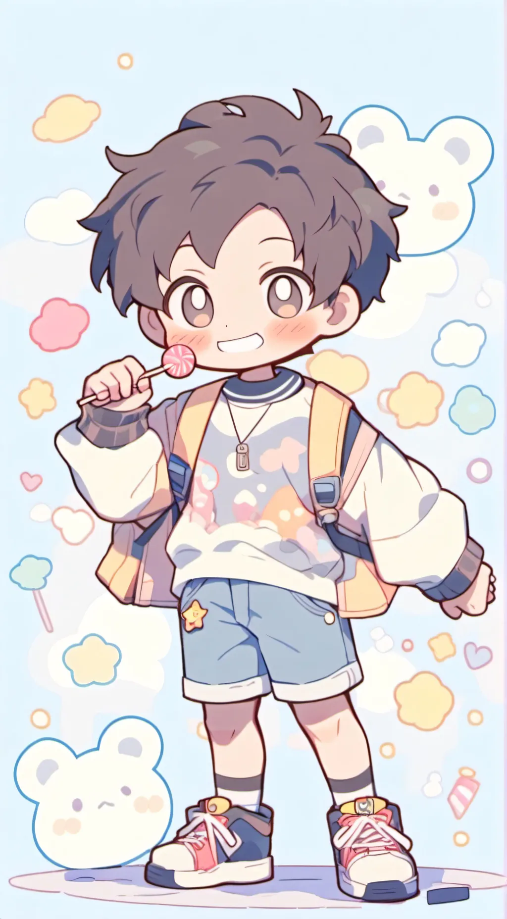 ai character: teo 💖 background