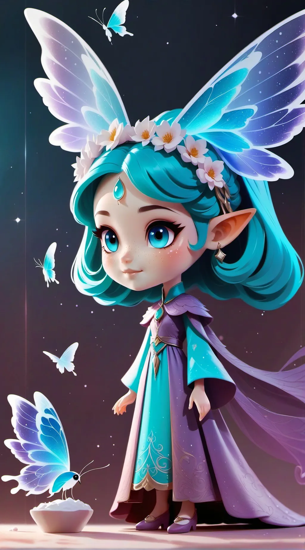 ai character: wania❤❤❤ background