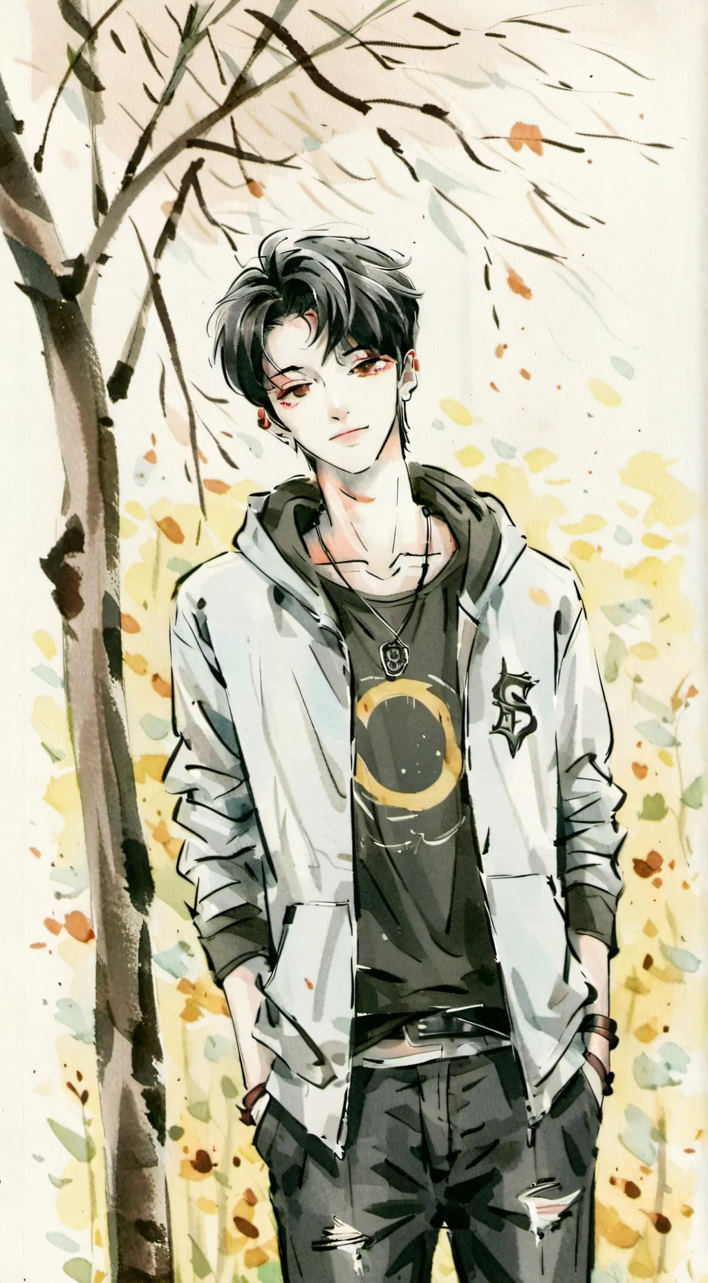 ai character: Leon background