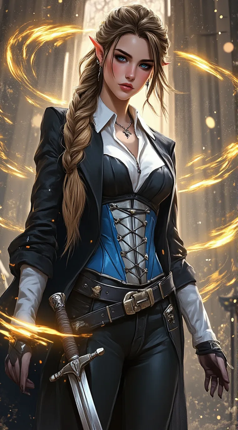 ai character: Riven Silverleaf  background