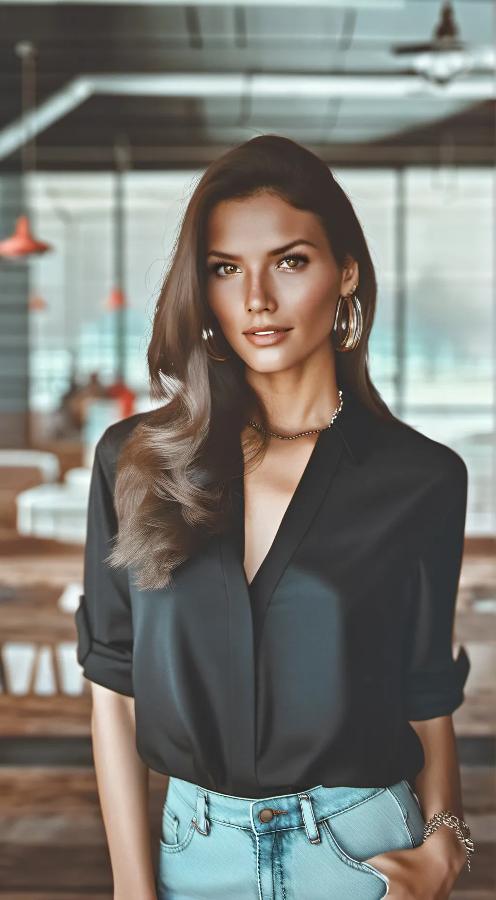 ai character: Zoe  background