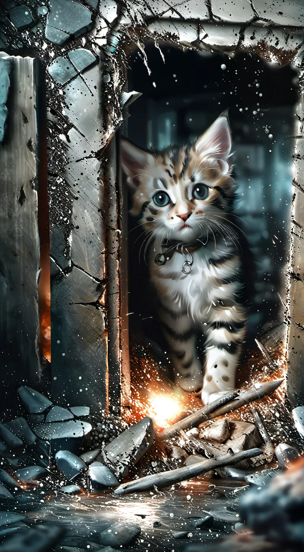 ai character: miner kitten background
