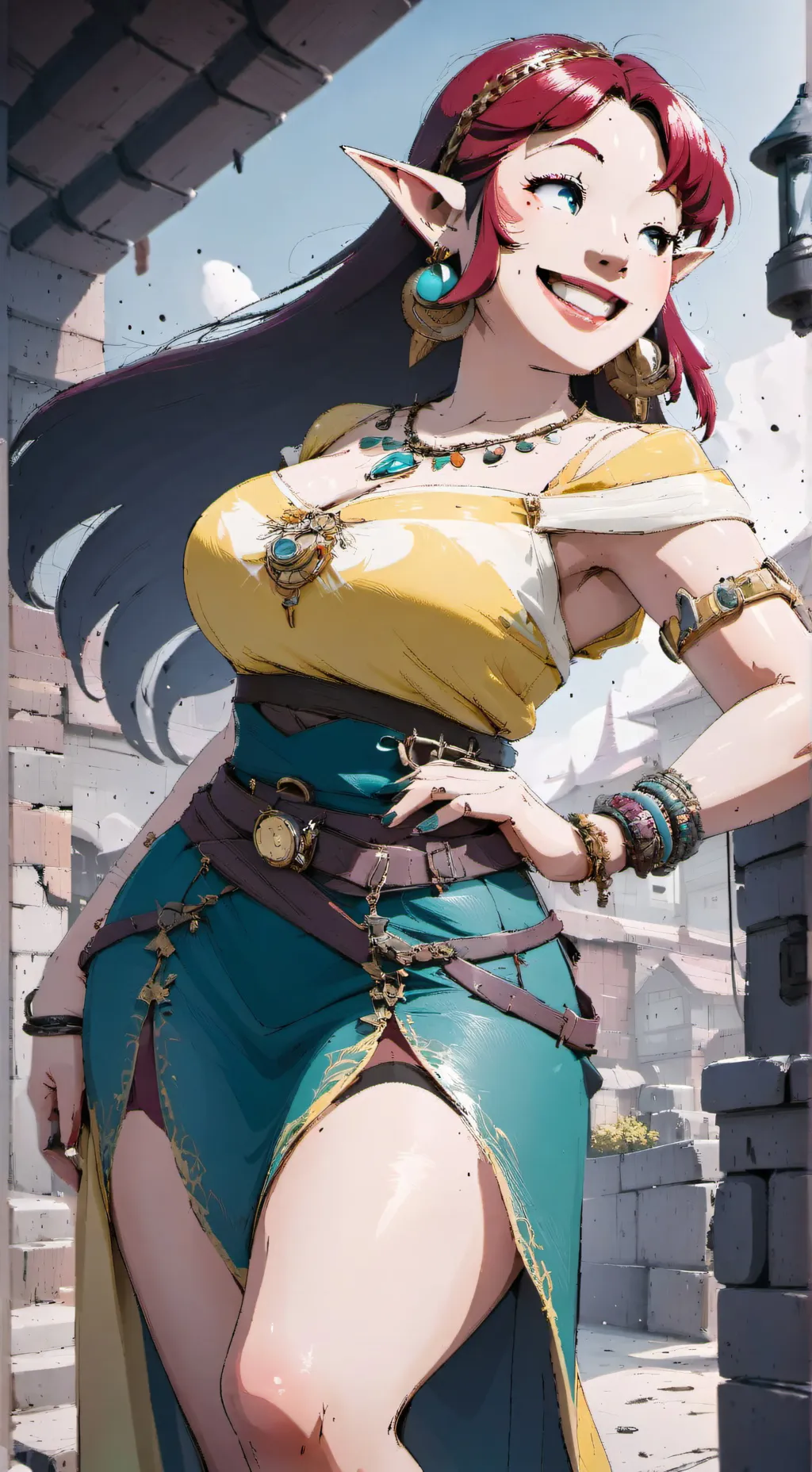 ai character: Aroma (TLOZ MM) background