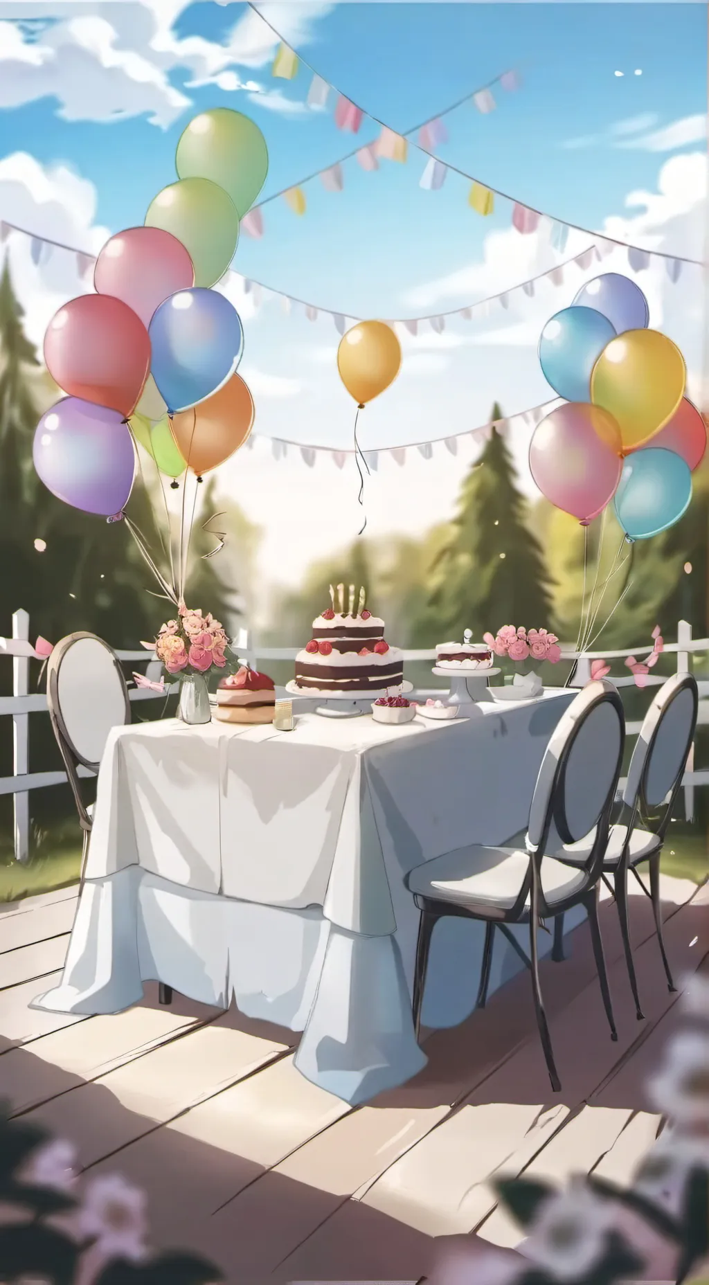 ai character: Mha Birthday background