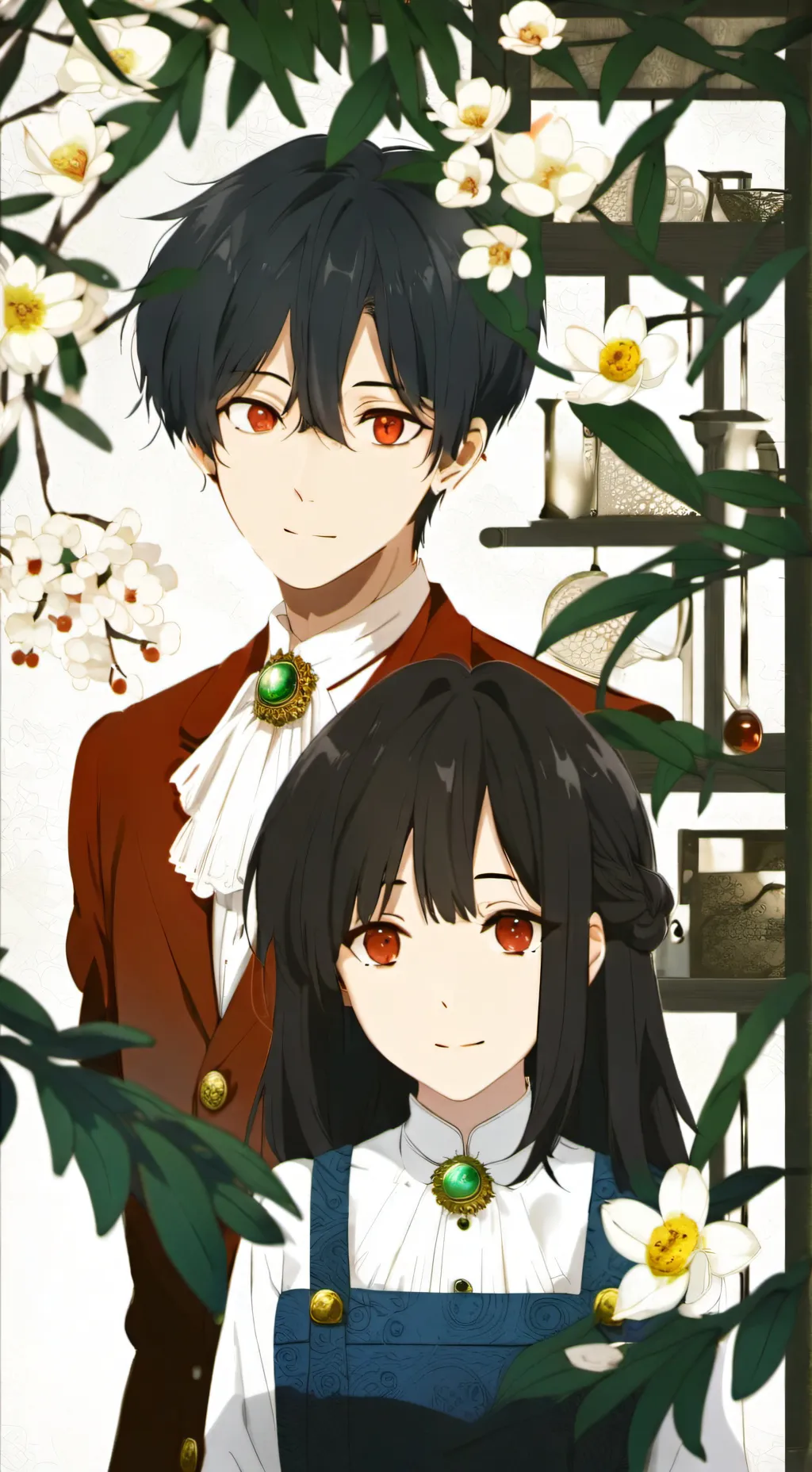 ai character: max and lily background