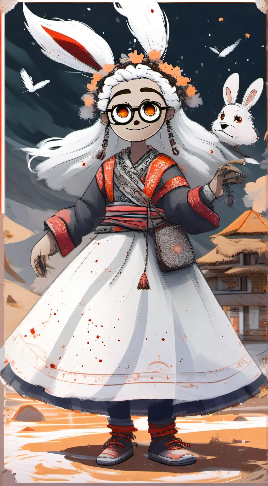 ai character: wenda (sprunki) background