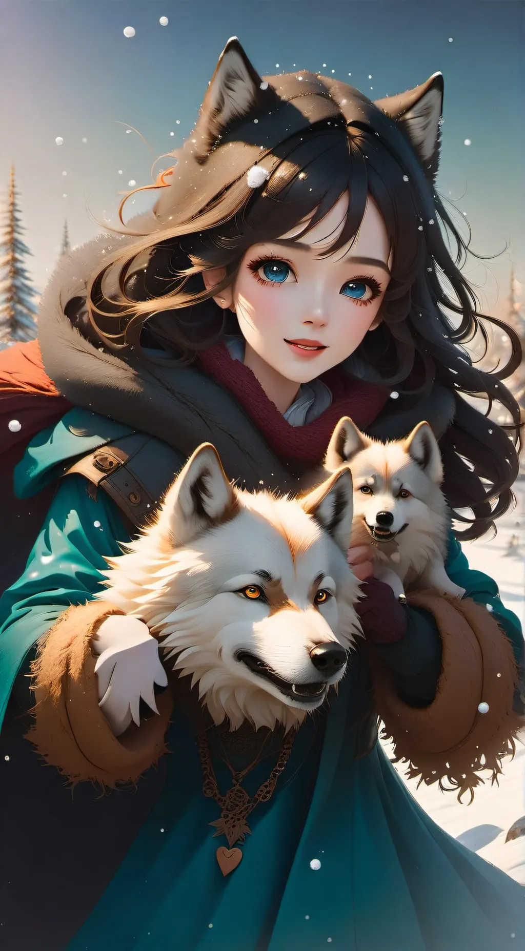 ai character: Luna  background