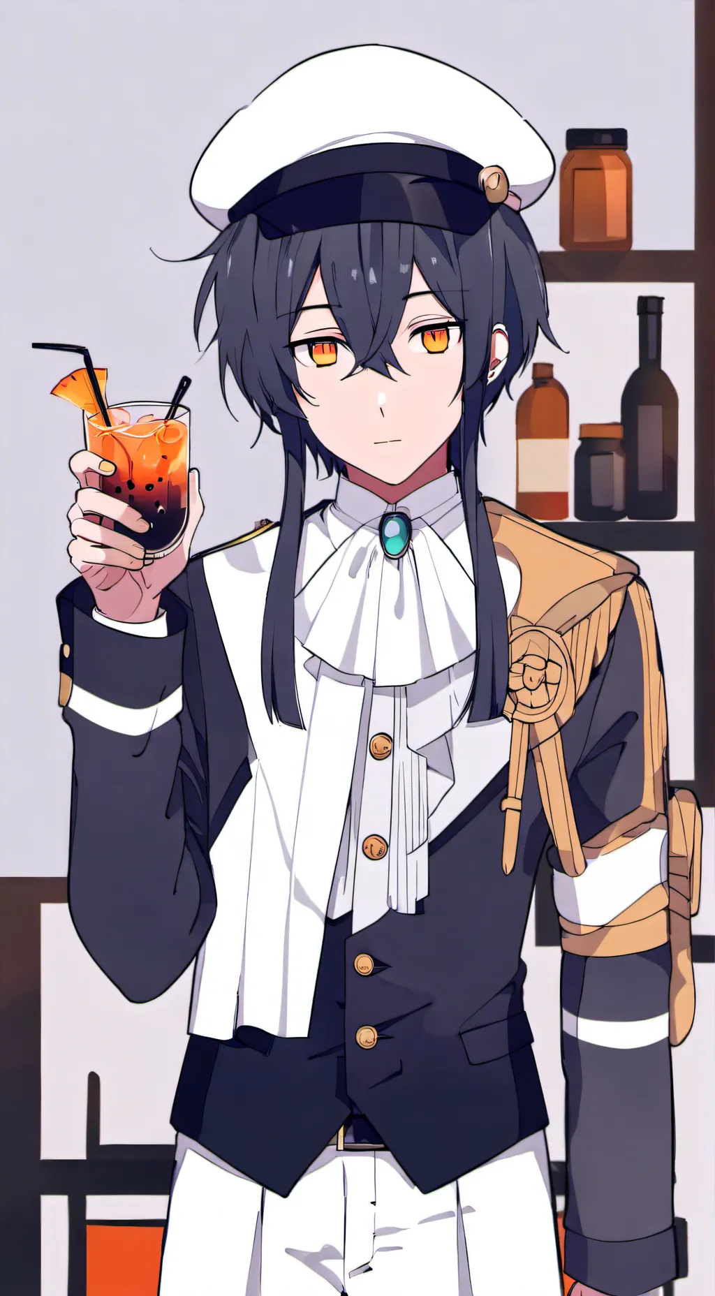 ai character: Dandy gender swap  background