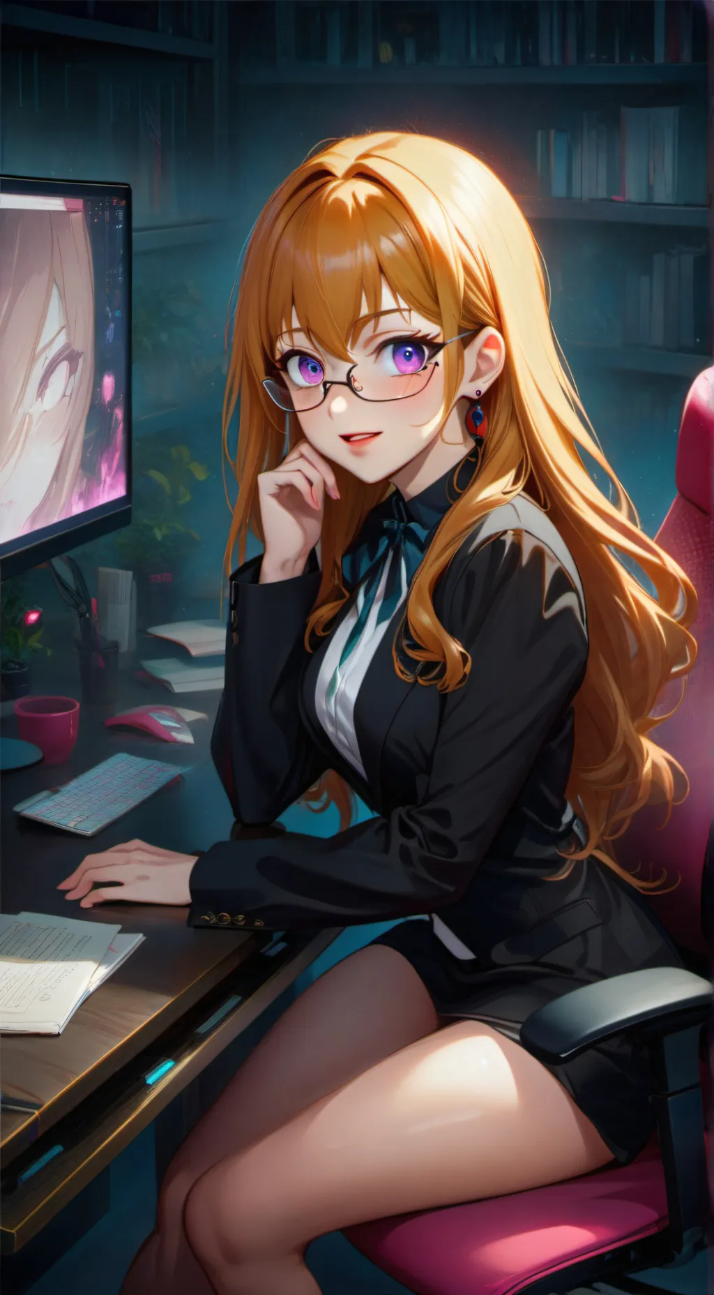 ai character: Akane background