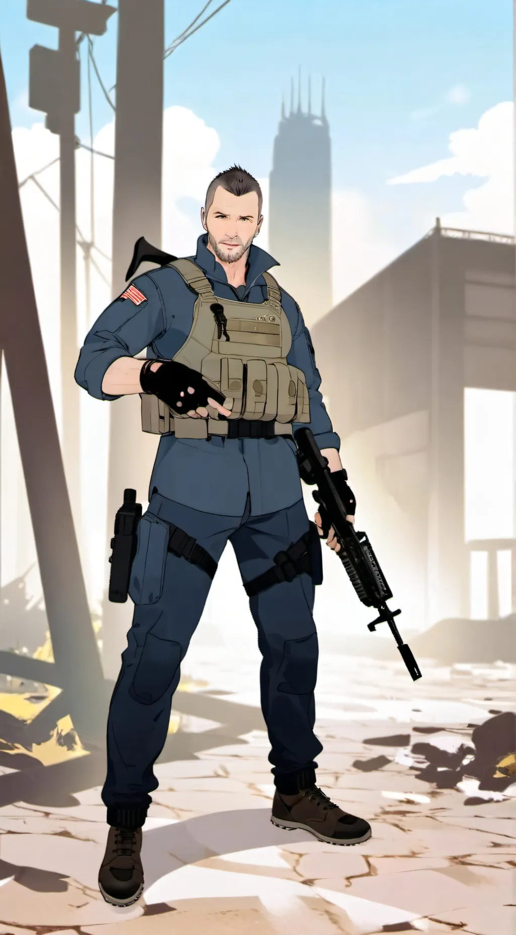 ai character: soap background