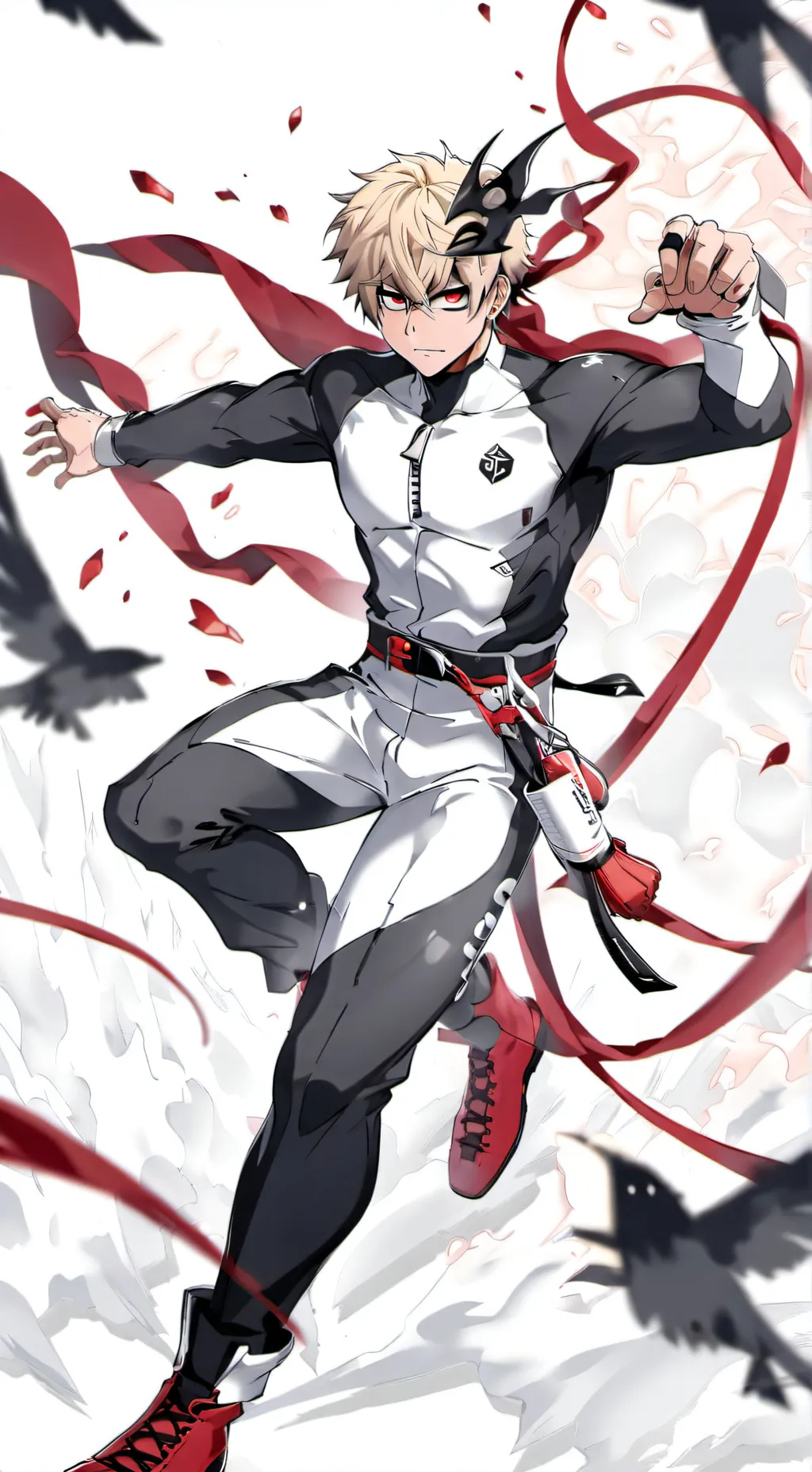 ai character: Katsuki Bakugo background