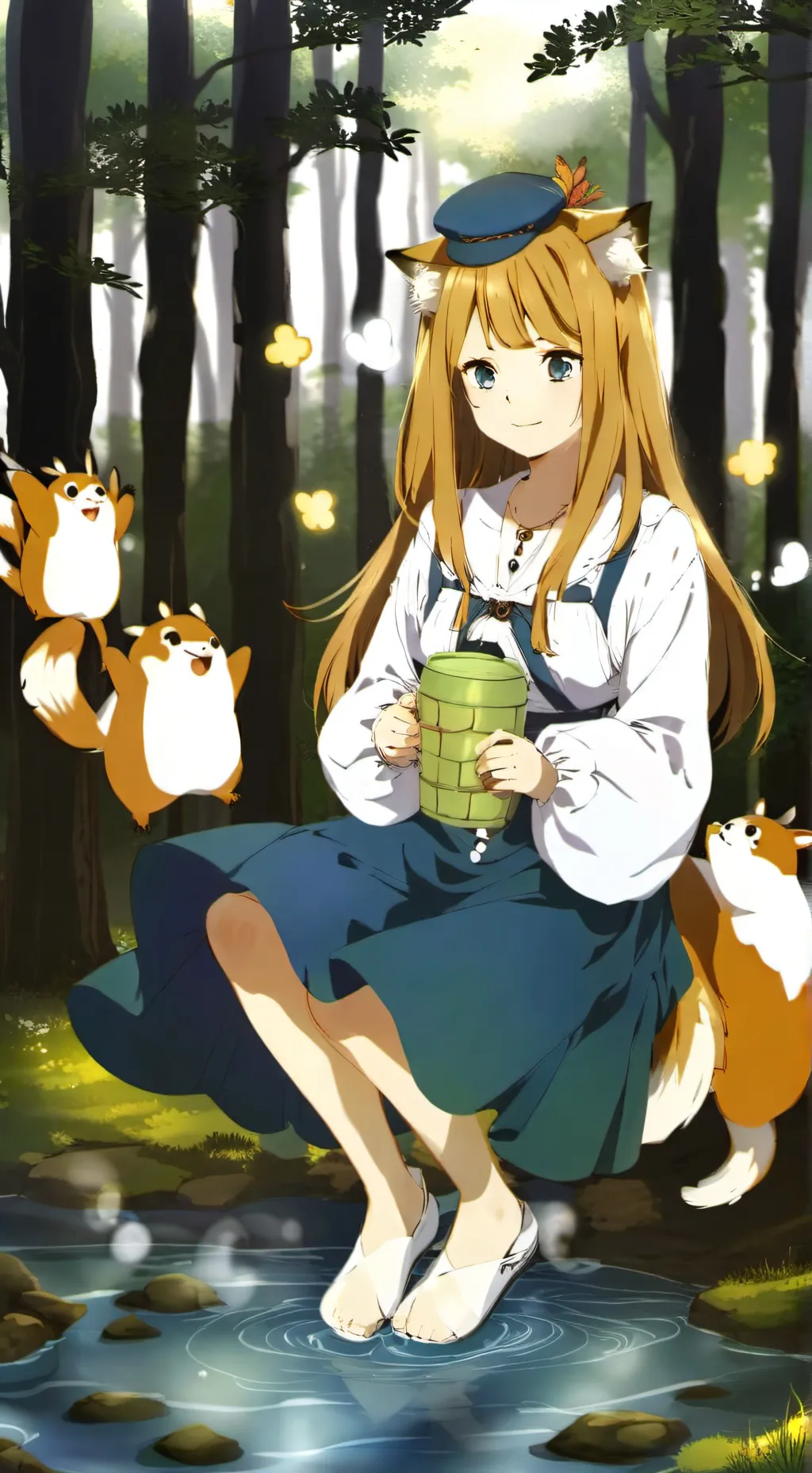 ai character: luna background