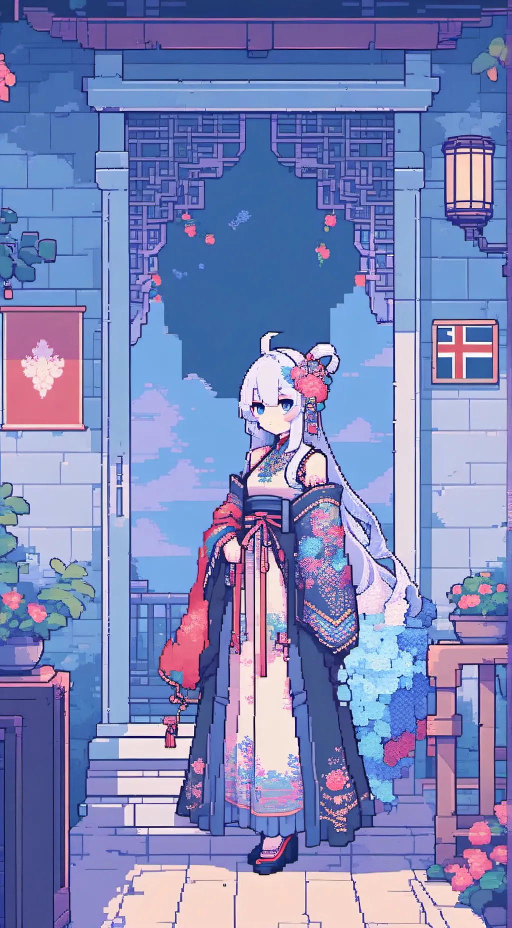 ai character: country humans :3 background