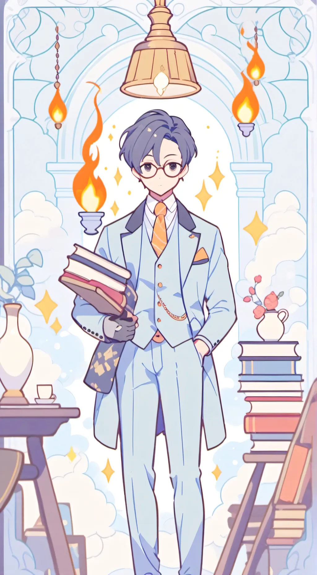 ai character: Oscar 💀🗡️🗡️ background