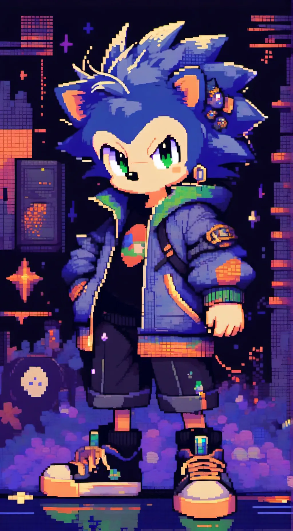 ai character: sonic background