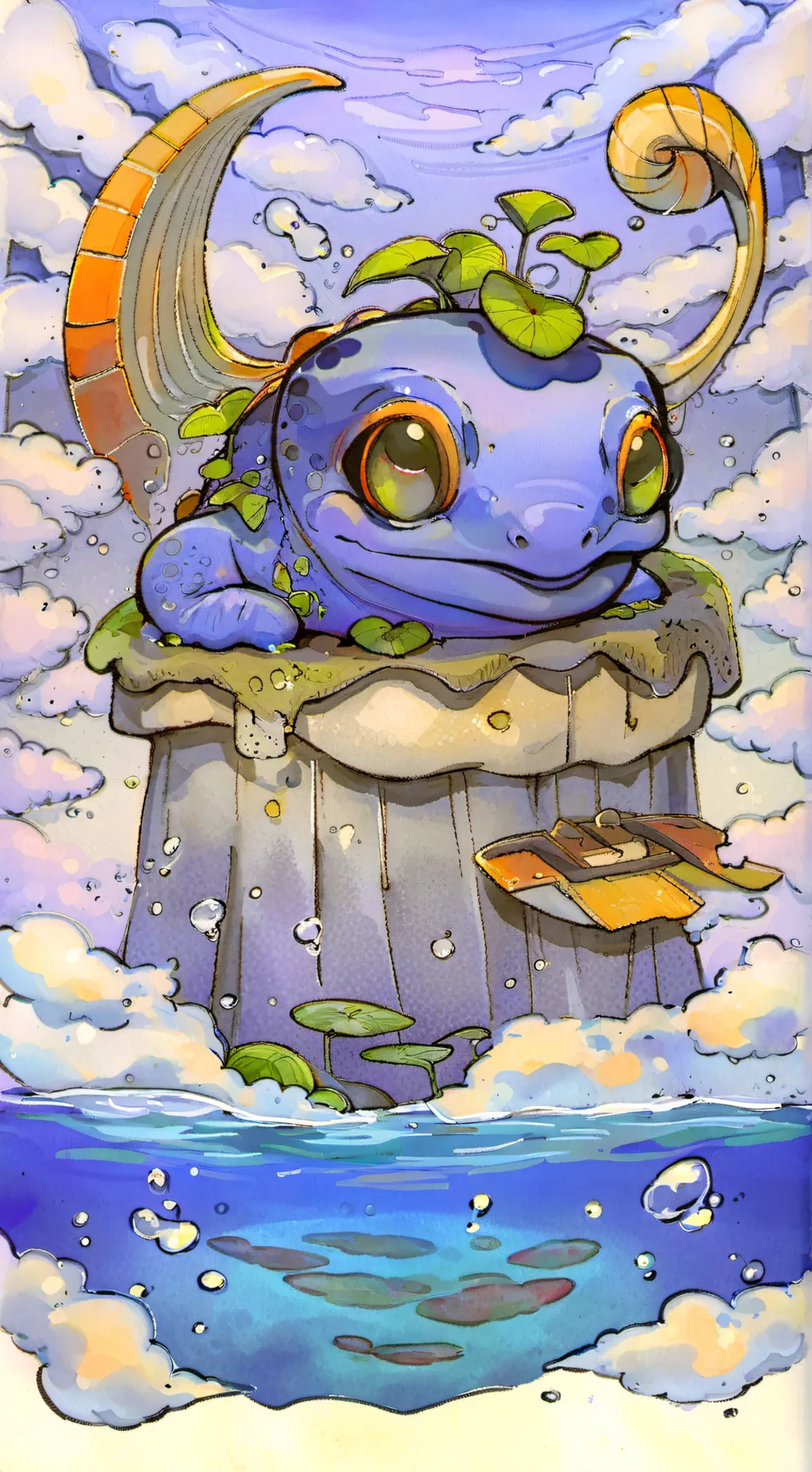 ai character: Blue Lookie background