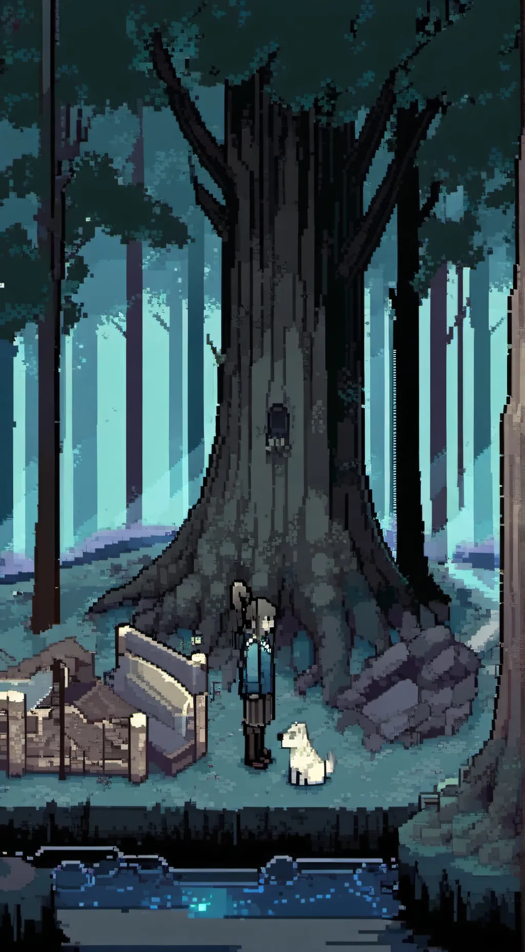 ai character: Depression :( background