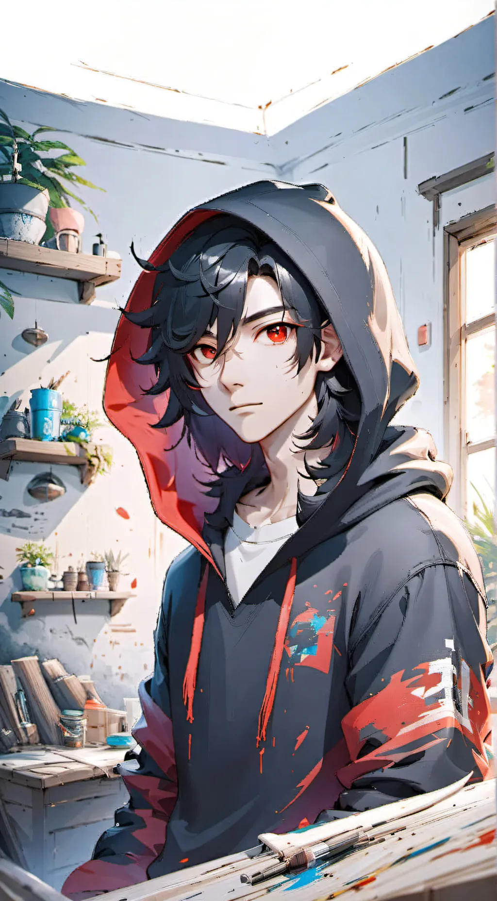 ai character: Xavier  background