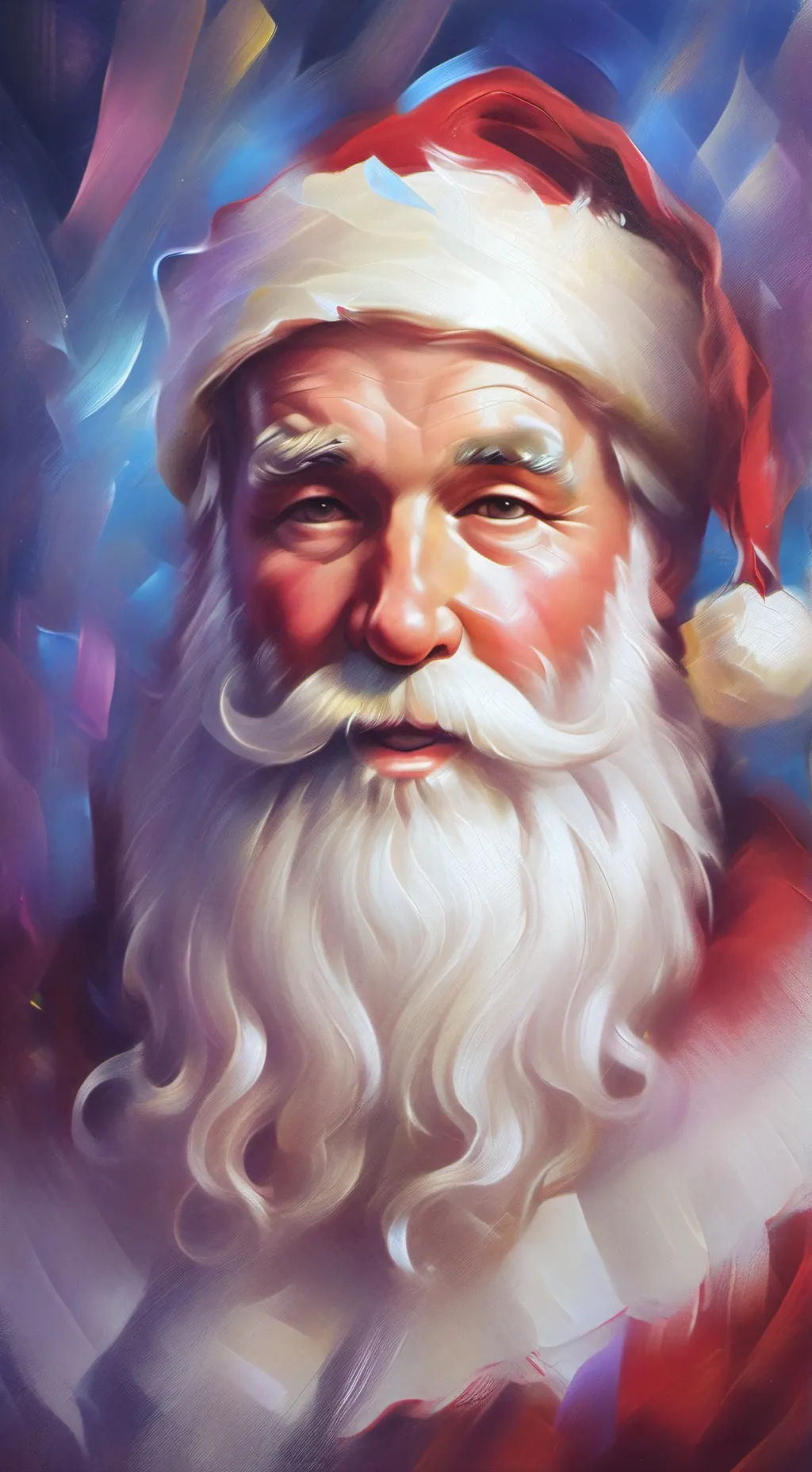 ai character: Santa Clause  background