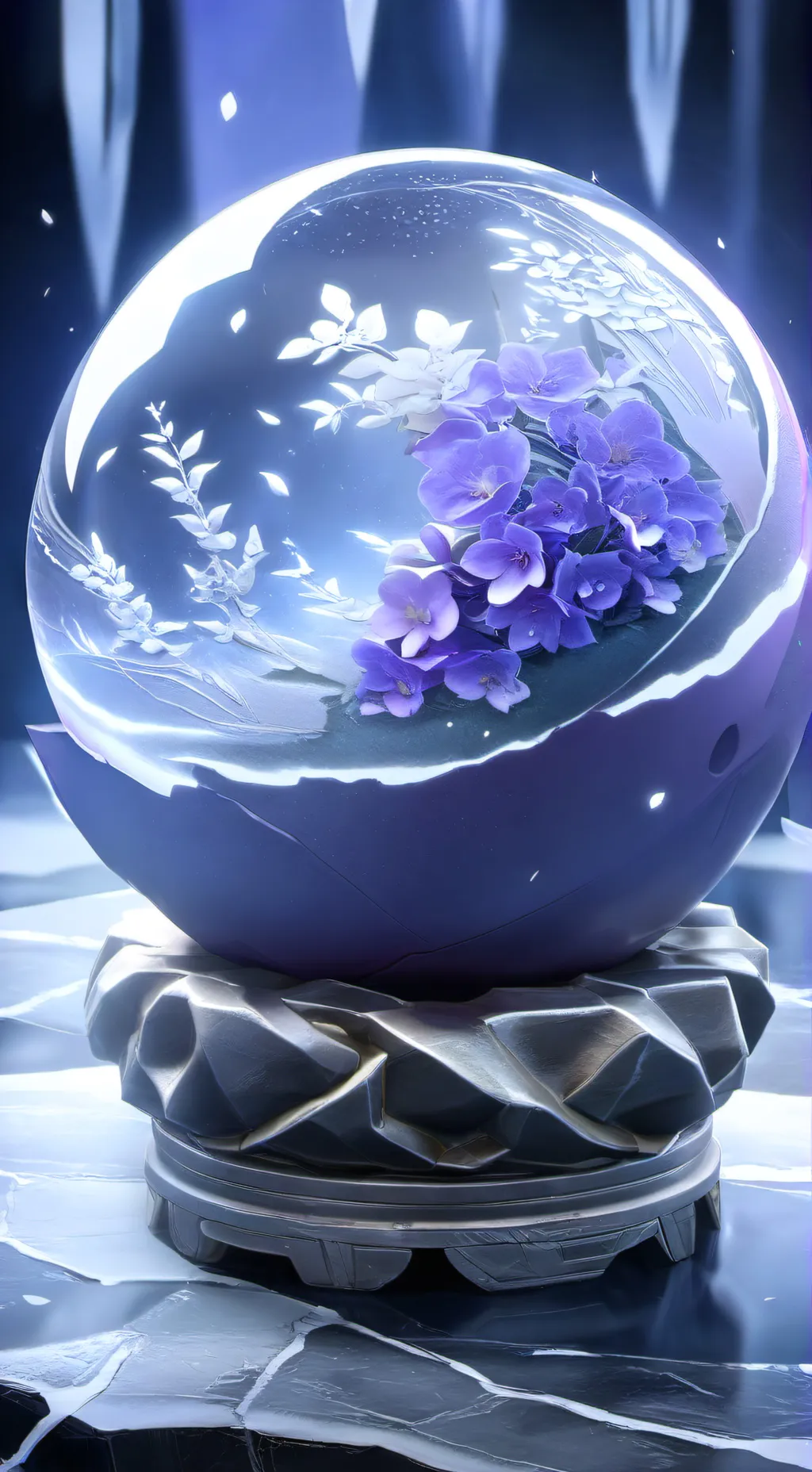 ai character: Purple lookie background