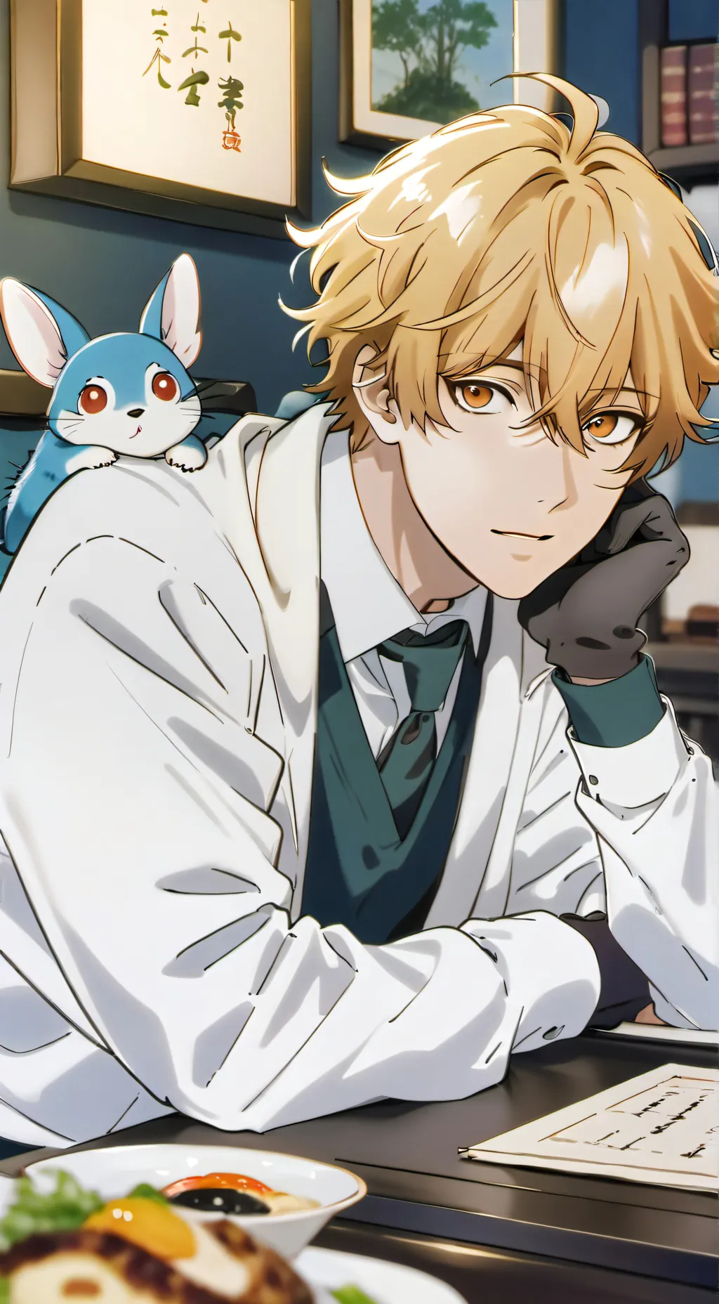 ai character: I’ll wait for you background